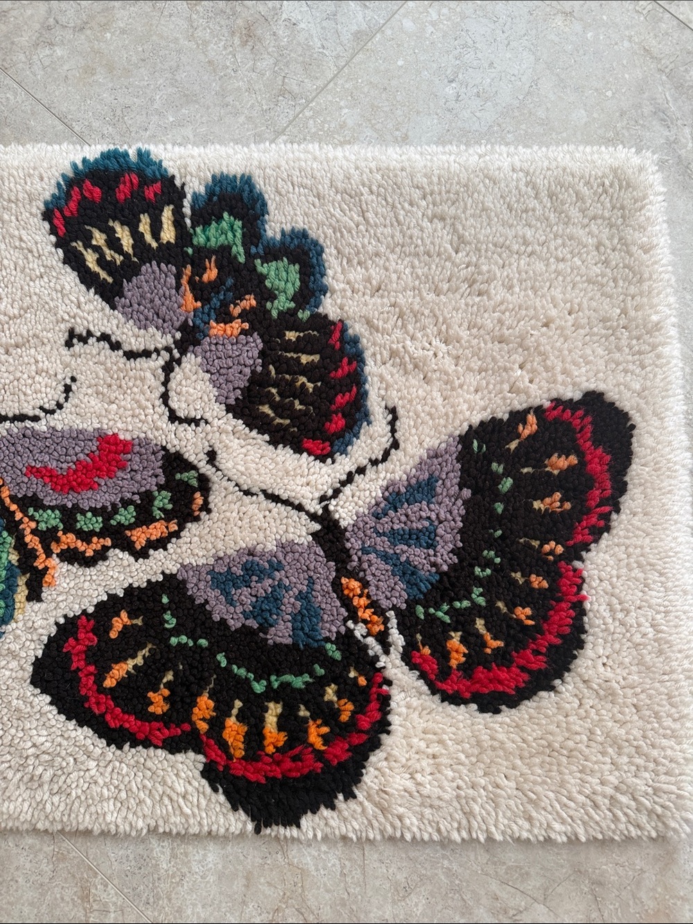 Vintage Latch Hook Rug 70’s - Picture 3 of 5